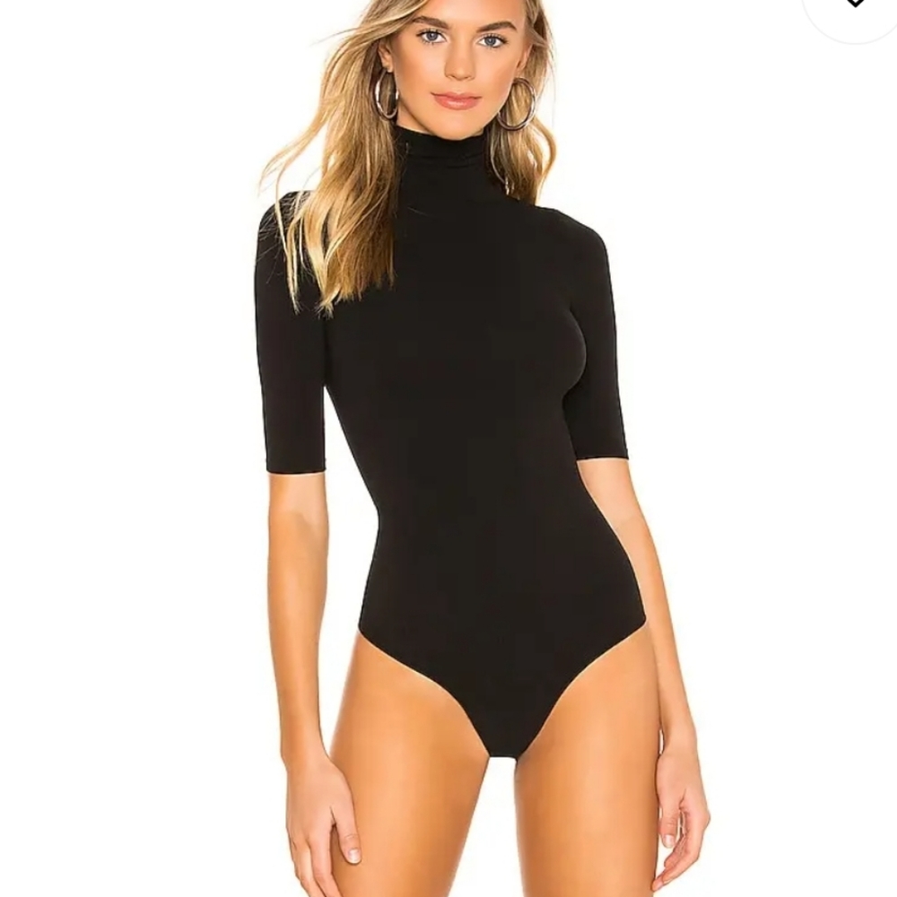 Commando Ballet short sleeve turtleneck bodysuit